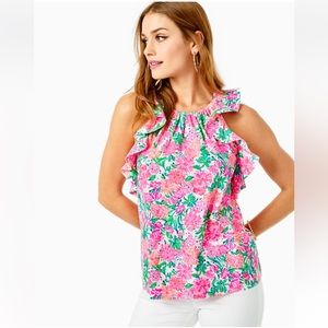 Marlee Ruffle Halter Top - Lilly Pulitzer